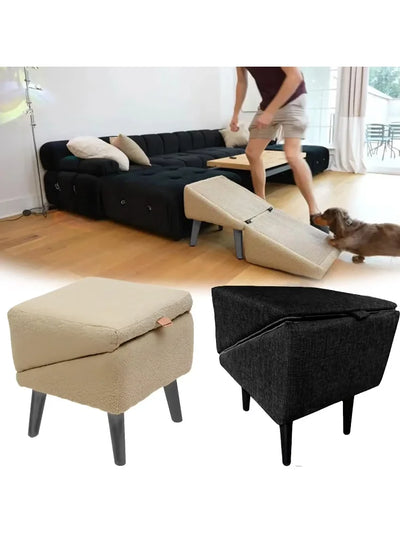 Rampe pour Chien Pouf Pliable 30x30x35 cm Petit Chien