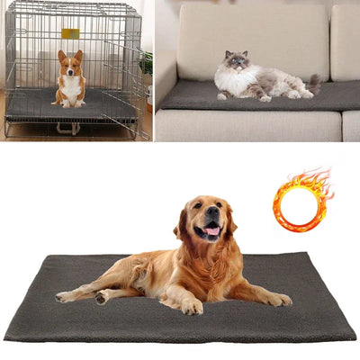 Tapis de Couchage Chauffant pour Chien Grande Taille