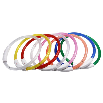 Collier Lumineux LED Rechargeable USB Tube 70 cm Chien
