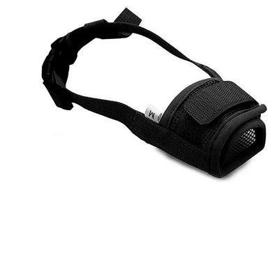 Muselière Chien Nylon Réglable Anti-Morsure Clip Rapide