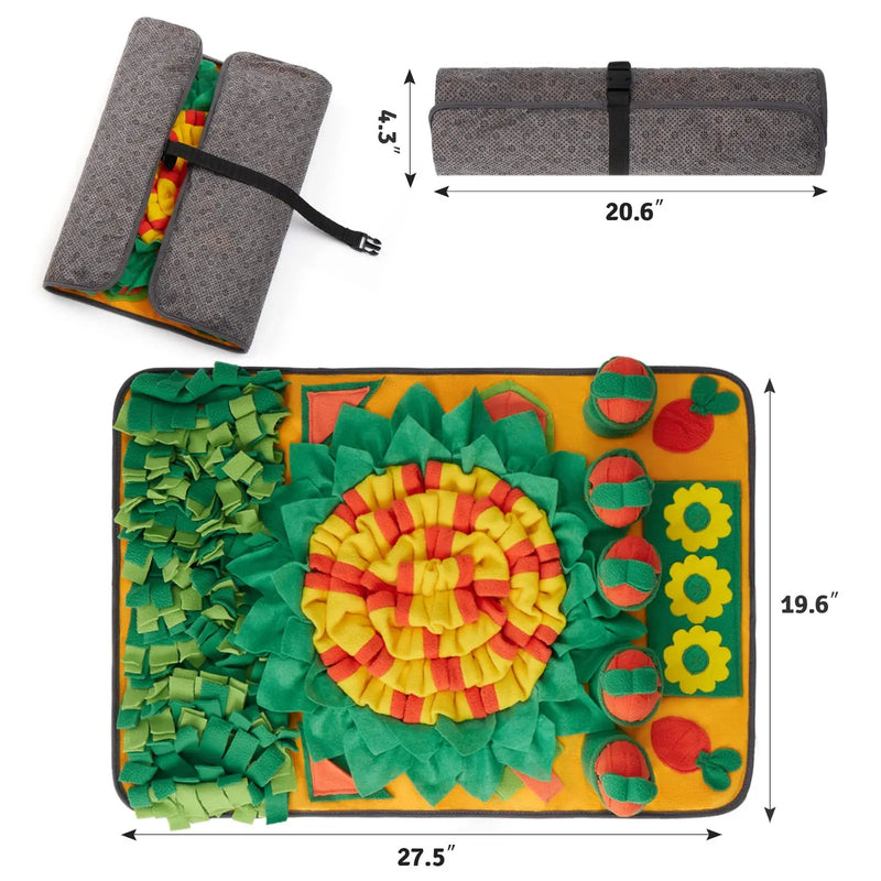 Tapis de Fouille Potager Carottes 70x50 cm Chien