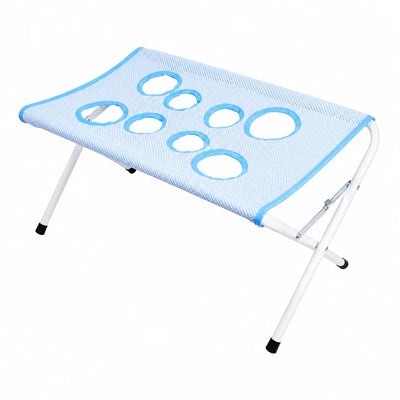 Table de Toilettage Pliable en Filet à Ouvertures Petit Chien