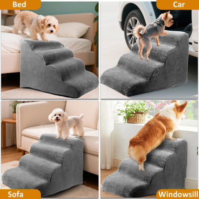 Rampe Escalier pour Chien Incurvée Mousse Lit Haut Canapé