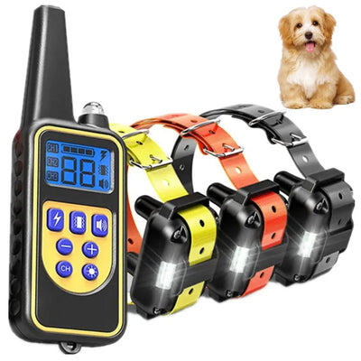 Collier Anti-Aboiement Électrique Gros Chien Télécommande