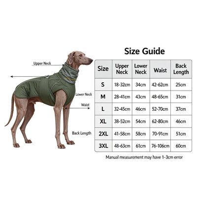 Manteau d'Hiver Col Polaire Réfléchissant Chien