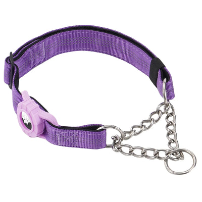 Collier Anti-Traction Réfléchissant Support AirTag pour Chien