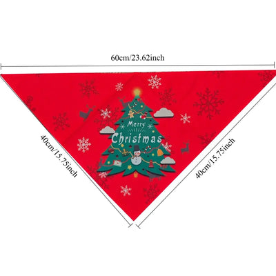 Bandana de Noël Triangulaire pour Chien