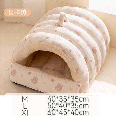 Niche d'Intérieur pour Chien Cabane en Arche Petit Chien 3 Tailles