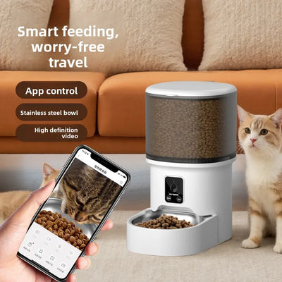 Distributeur Croquettes Chien Connecté 4 L Application Kit Fontaine