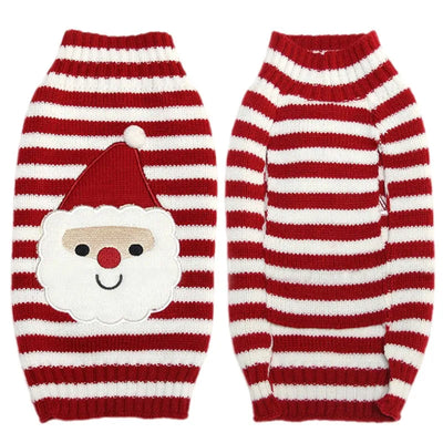 Pull de Noël Col Roulé Petit et Moyen Chien