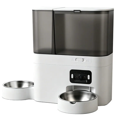 Distributeur de Croquettes 5 L et Abreuvoir 3 L avec Caméra