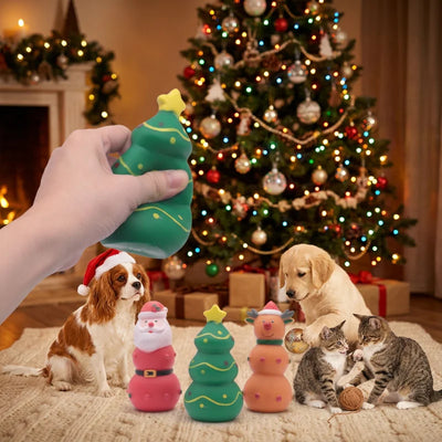 Jouet à Mâcher Souple de Noël pour Chien