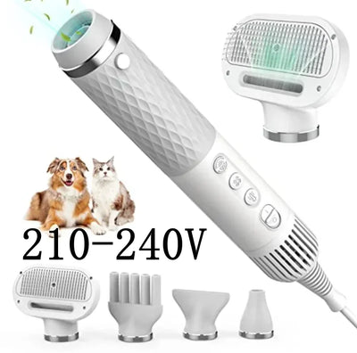 Souffleur de Toilettage Sèche-Poil Portable 5 en 1 avec Brosse