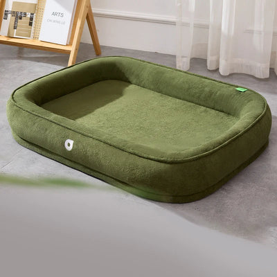 Panier Ovale Double Face Polaire Douce pour Gros Chien
