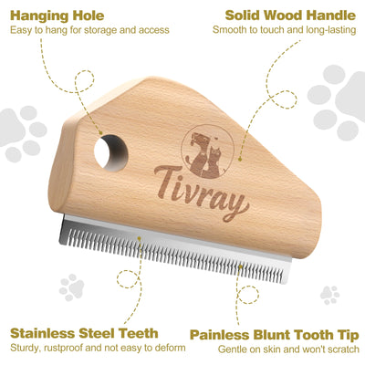 Brosse à Poils en Bois pour Chien