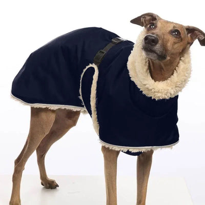 Manteau Imperméable Lévrier Greyhound Doublé Polaire Col Haut