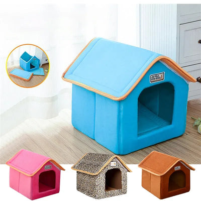 Niche d'Intérieur Pliable pour Petit et Moyen Chien