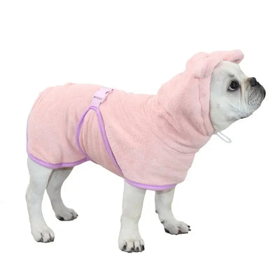 Peignoir à Capuche Super Absorbant pour Chien