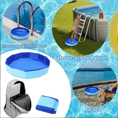 Piscine pour Chien Pliable 50 cm Bassin Anti-Sable