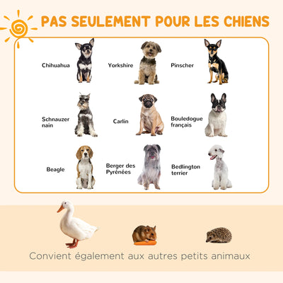 Parc Enclos Modulable Chien PawHut 8 Panneaux 61 cm
