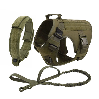 Harnais Tactique Chien Set Complet avec Pochettes Molle
