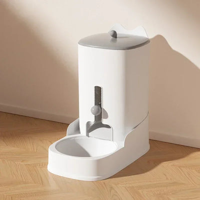 Distributeur Eau et Croquettes Chien Gravité Petit Chien 4,4 L