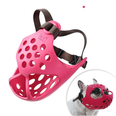Muselière Chien Museau Court Silicone Bouledogue