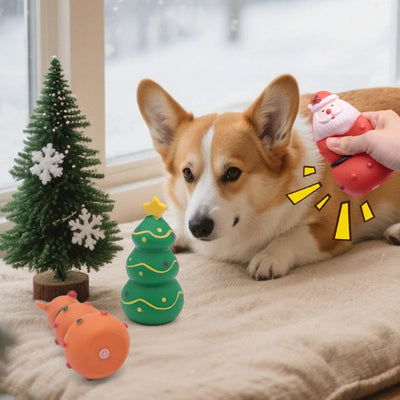Jouet à Mâcher Souple de Noël pour Chien