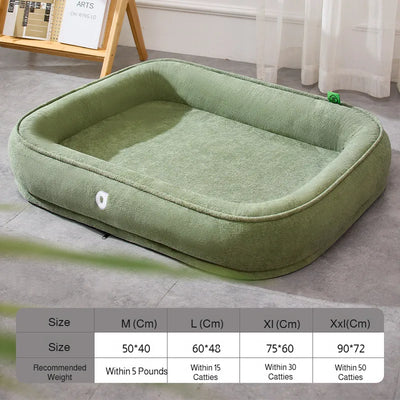 Panier Ovale Double Face Polaire Douce pour Gros Chien