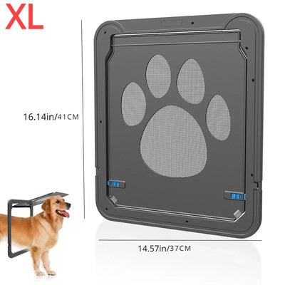 Porte pour Chien Moustiquaire Patte Verrouillable 37 x 41 cm