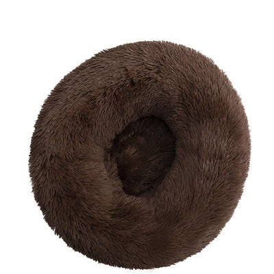 Panier Rond Donut Fibre Longue pour Chien 40 à 110 cm