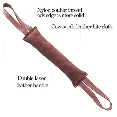Jouet de Traction Chien Daim Boudin à Poignées 30 cm