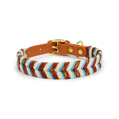 Collier Tressé Coloré Fait Main pour Grand Chien