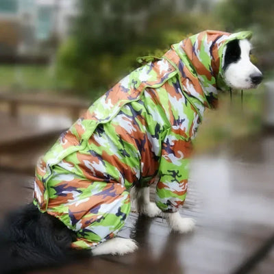 Manteau Imperméable à Capuche pour Grand Chien
