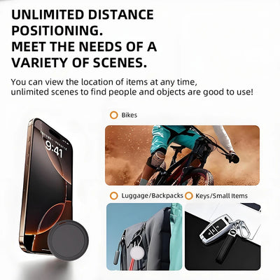 Traceur GPS Chien pour iPhone Ultra-Fin avec Attache