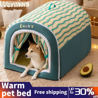 Niche d'Intérieur pour Chien Cabane en Arche Petit Chien 3 Tailles
