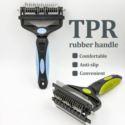 Brosse Toilettage 3-en-1 Gros Chien Inox