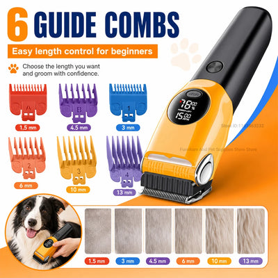 Tondeuse de Toilettage pour Chien Écran LED Grande Taille