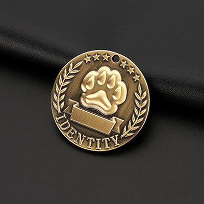 Médaille Adresse Personnalisée Gravée pour Chien