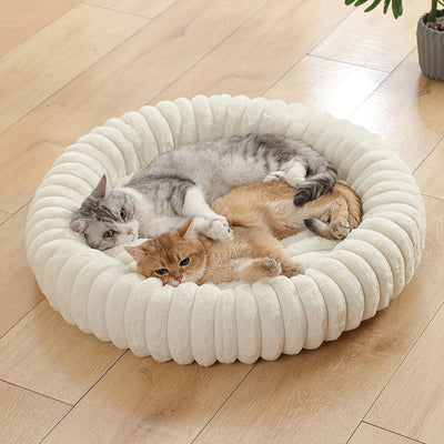 Panier Rond Ultra Doux Petit Chien et Chat