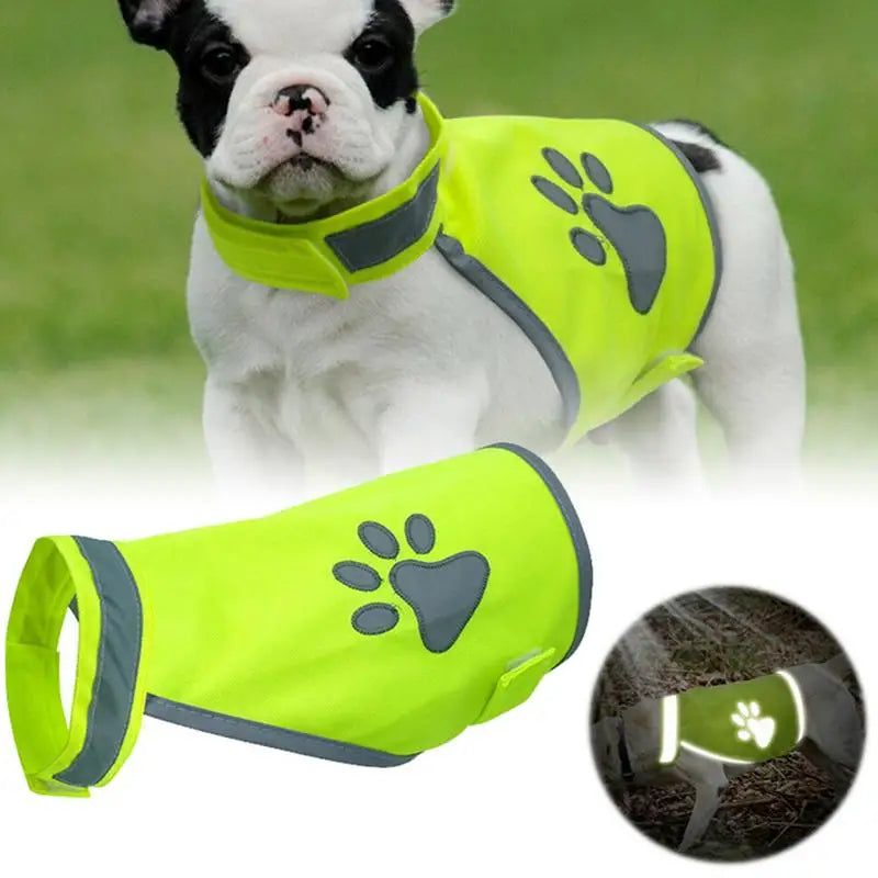 Gilet de Sécurité Réfléchissant Haute Visibilité pour Chien