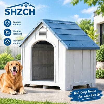 Niche pour Chien Extérieur Plastique Isolée Grande Taille Toutes Saisons