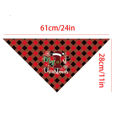 Bandana Écossais Premier Noël pour Chien