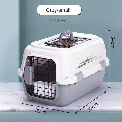 Cage de Transport Petit Chien et Chat Portable Ventilée