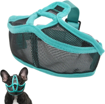 Muselière Chien Bouledogue Français Filet Bord Doux