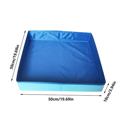 Piscine pour Chien Carrée 50 cm Bac de Lavage