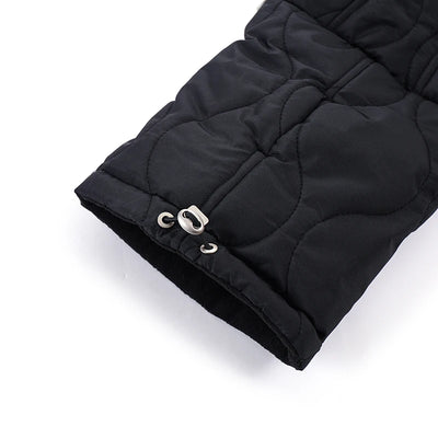 Manteau d'Hiver Noir Col Montant Lévrier Greyhound