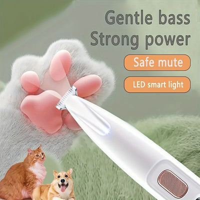 Tondeuse Pattes pour Chien Silencieuse 35 dB Lumière LED USB
