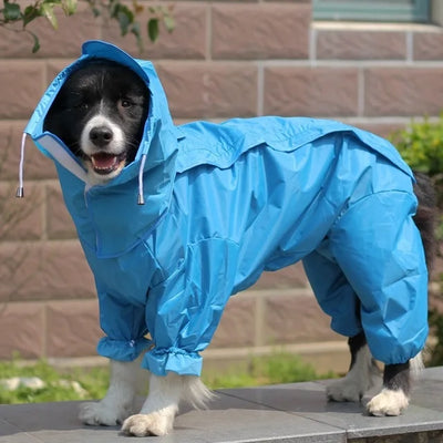 Manteau Imperméable Combinaison Intégrale Capuche Chien 4 Pattes