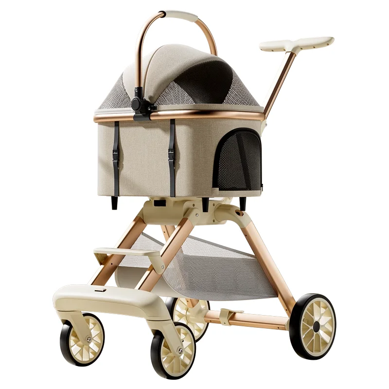 Poussette Chien Nacelle Amovible Pliable Voyage